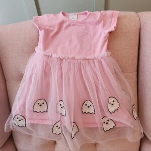 Pink Sweet Wink 3t Halloween Ghost Tulle Kids Dress Sweetwink